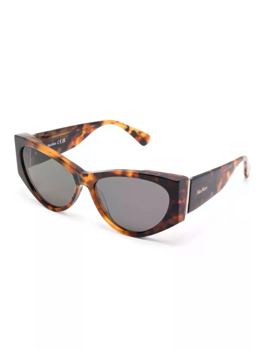 NEW MaxMara HINGE-1 MM0132 Women’s Sunglasses Havana Smoke Grey Lens  AUTHENTIC